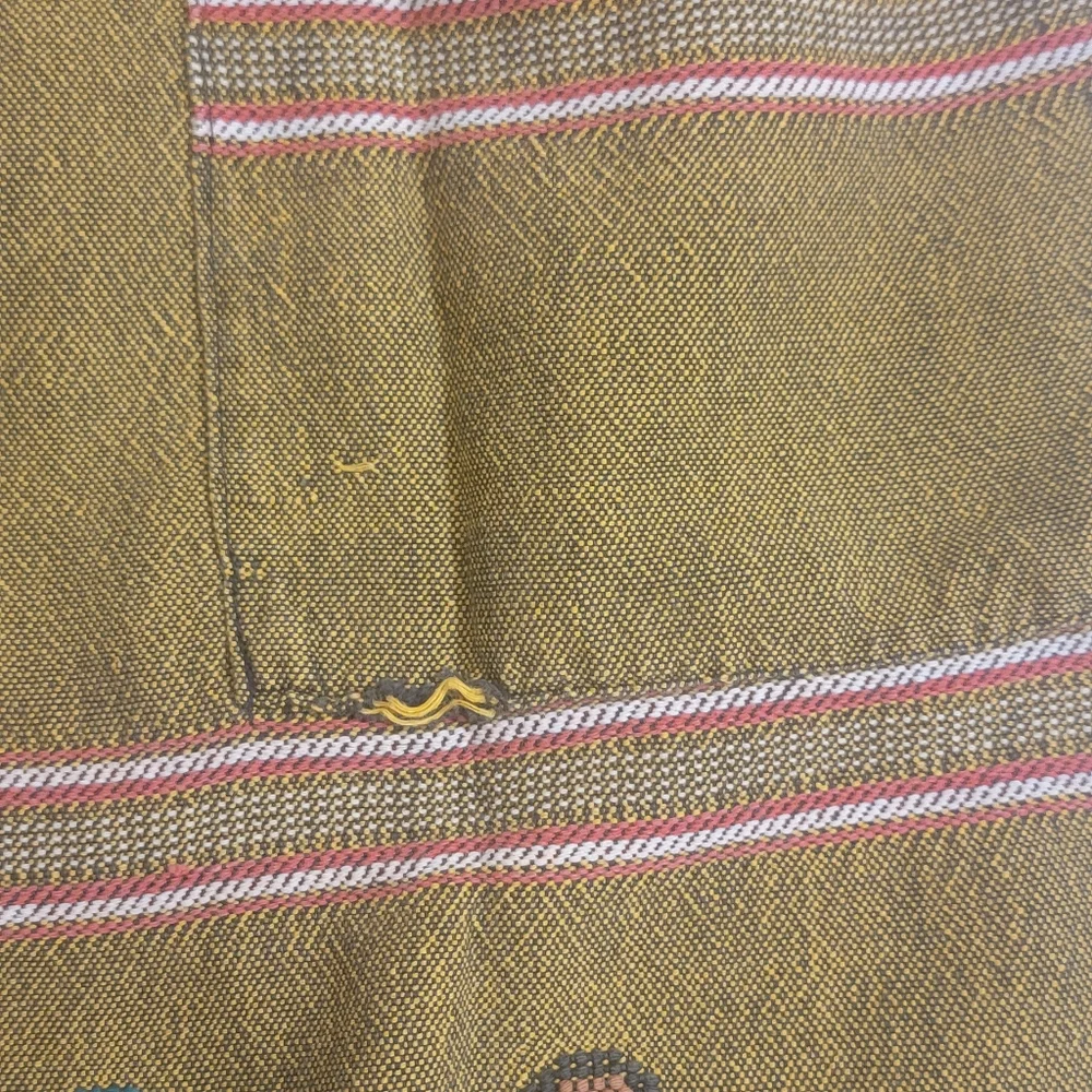 Vintage Handmade Mexican‎ Artsy Waist Embroidered Apron